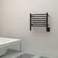 Amba HCMB Amba Jeeves Model H Curved 7 Bar Hardwired Towel Warmer in Matte Black - HCMB