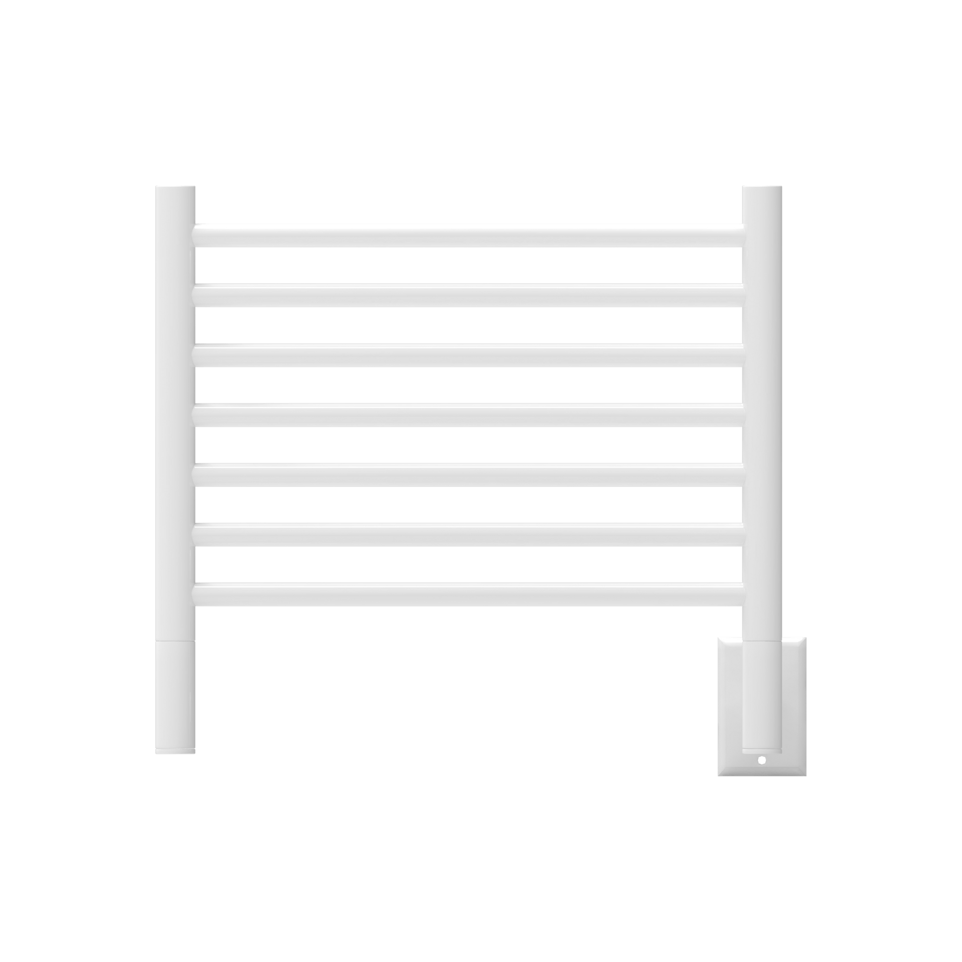 Amba HCW Amba Jeeves Model H Curved 7 Bar Hardwired Towel Warmer in White - HCW