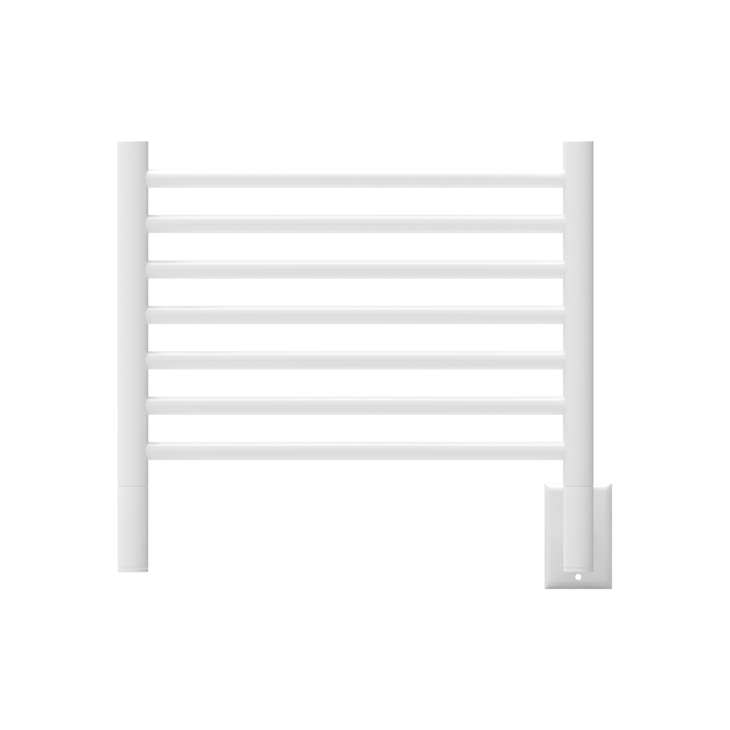 Amba HCW Amba Jeeves Model H Curved 7 Bar Hardwired Towel Warmer in White - HCW