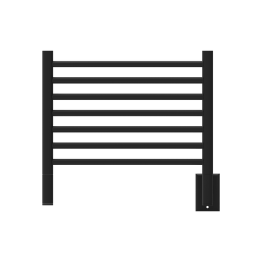 Amba HSMB Amba Jeeves Model H Straight 7 Bar Hardwired Towel Warmer in Matte Black - HSMB