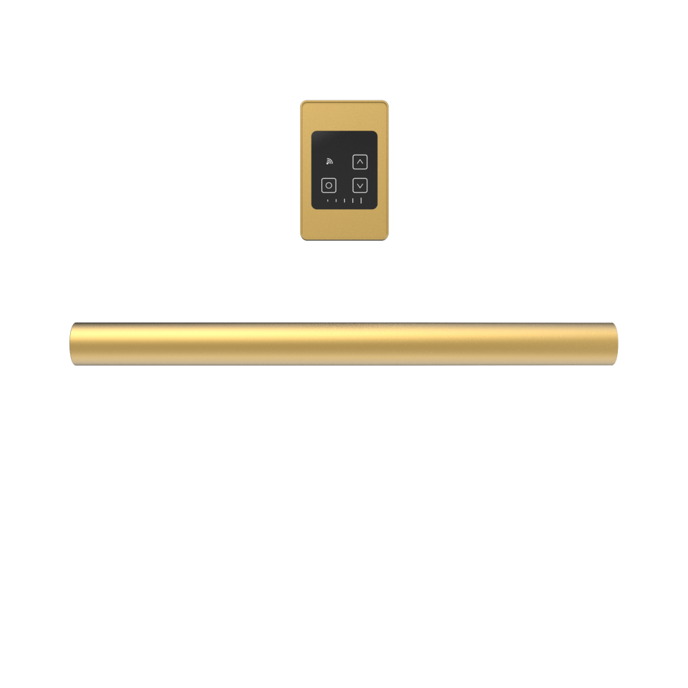 Amba i20RO.SB Amba Modello i Round 20" Hardwired Single Bar in Satin Brass - i20RO.SB