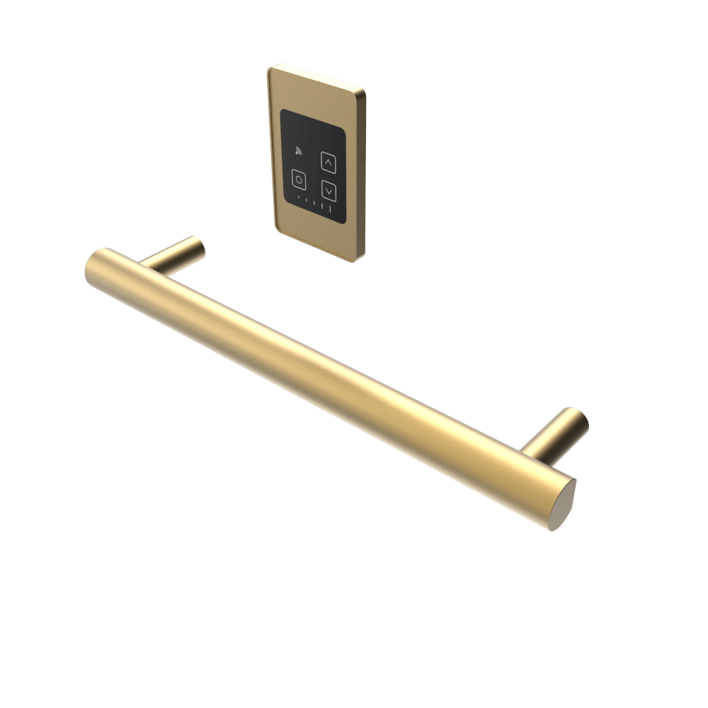 Amba i20RO.SB Amba Modello i Round 20" Hardwired Single Bar in Satin Brass - i20RO.SB