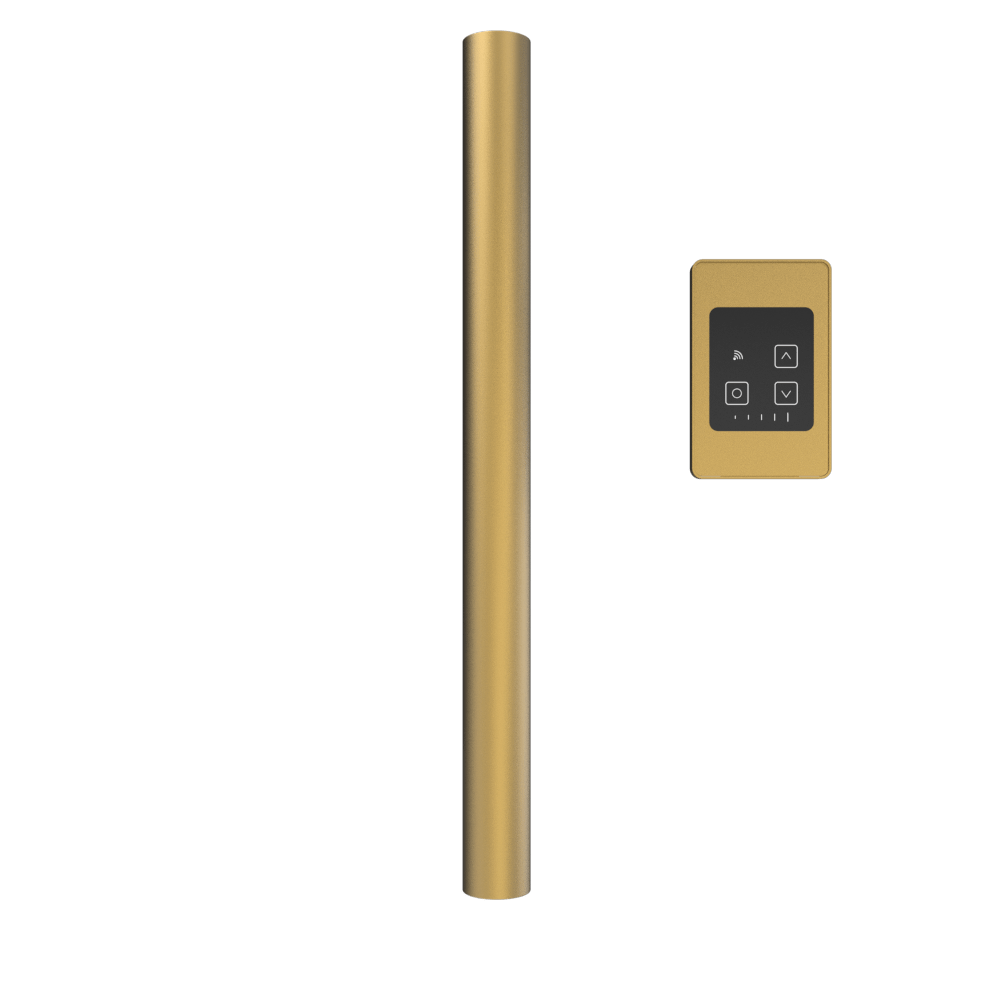 Amba i20RO.SB Amba Modello i Round 20" Hardwired Single Bar in Satin Brass - i20RO.SB