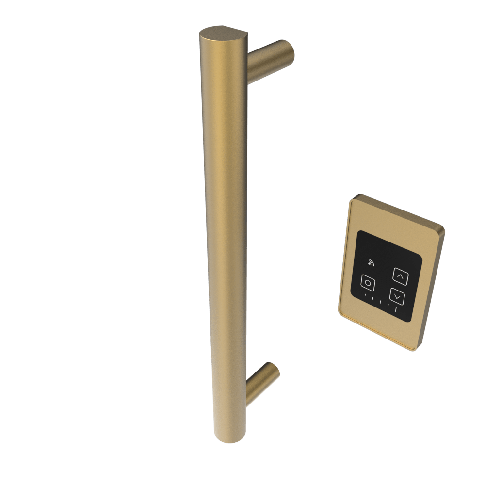 Amba i20RO.SB Amba Modello i Round 20" Hardwired Single Bar in Satin Brass - i20RO.SB