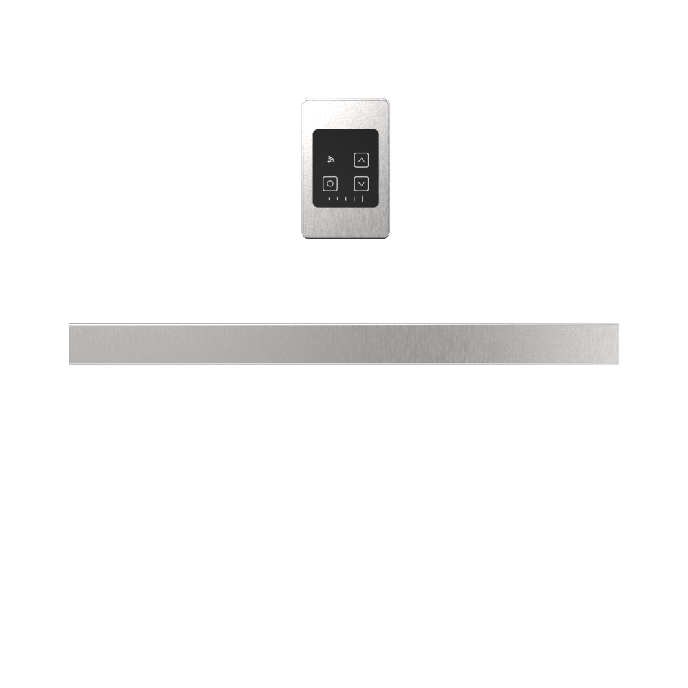 Amba i20SQ.B Amba Modello i Square 20" Hardwired Single Bar in Brushed - i20SQ.B