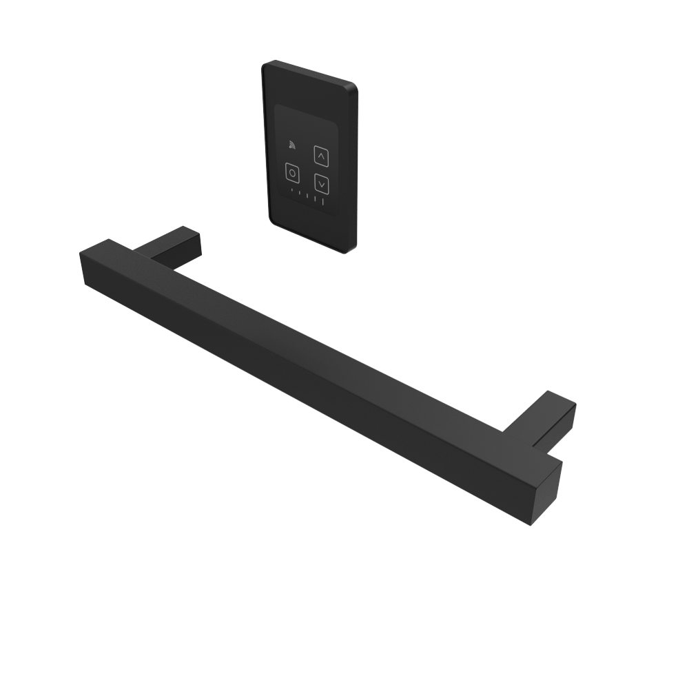 Amba i20SQ.MB Amba Modello i Square 20" Hardwired Single Bar in Matte Black - i20SQ.MB