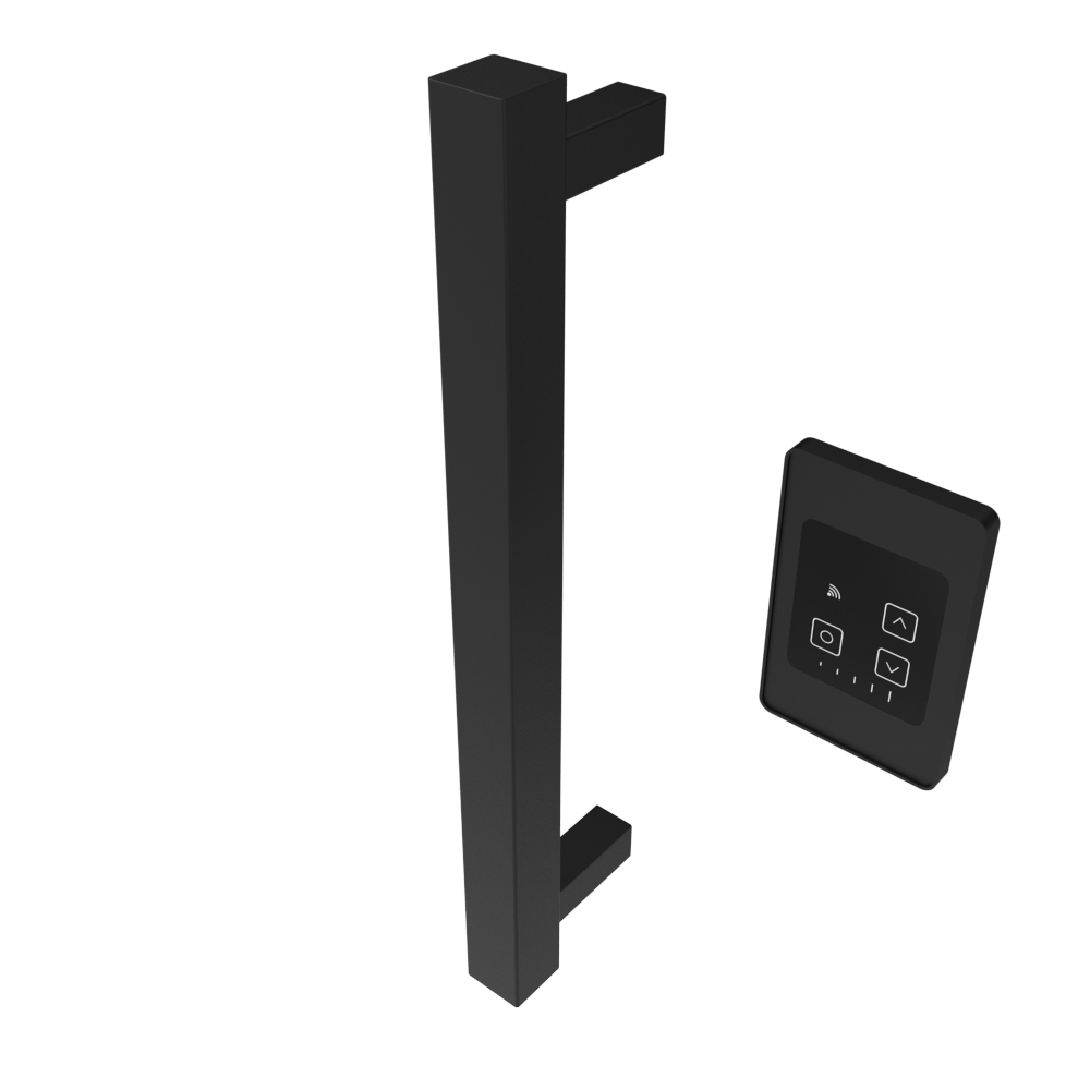 Amba i20SQ.MB Amba Modello i Square 20" Hardwired Single Bar in Matte Black - i20SQ.MB