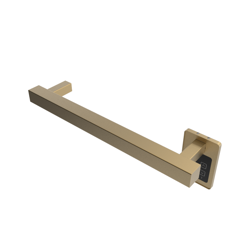 Amba i20SQ.SB Amba Modello i Square 20" Hardwired Single Bar in Satin Brass - i20SQ.SB