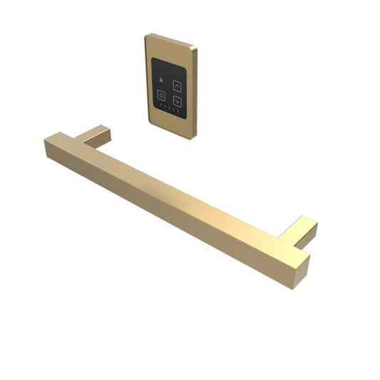 Amba i20SQ.SB Amba Modello i Square 20" Hardwired Single Bar in Satin Brass - i20SQ.SB