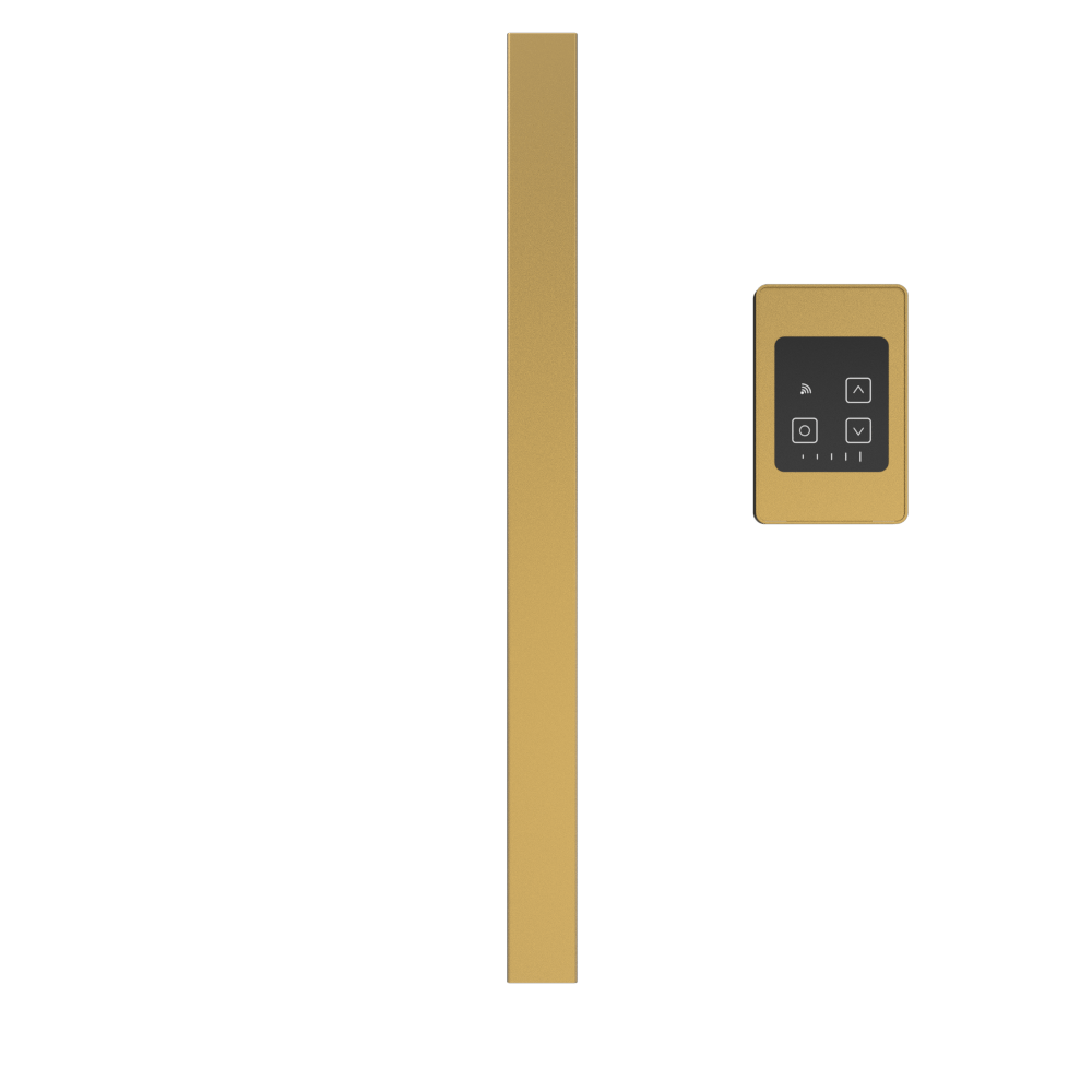 Amba i20SQ.SB Amba Modello i Square 20" Hardwired Single Bar in Satin Brass - i20SQ.SB