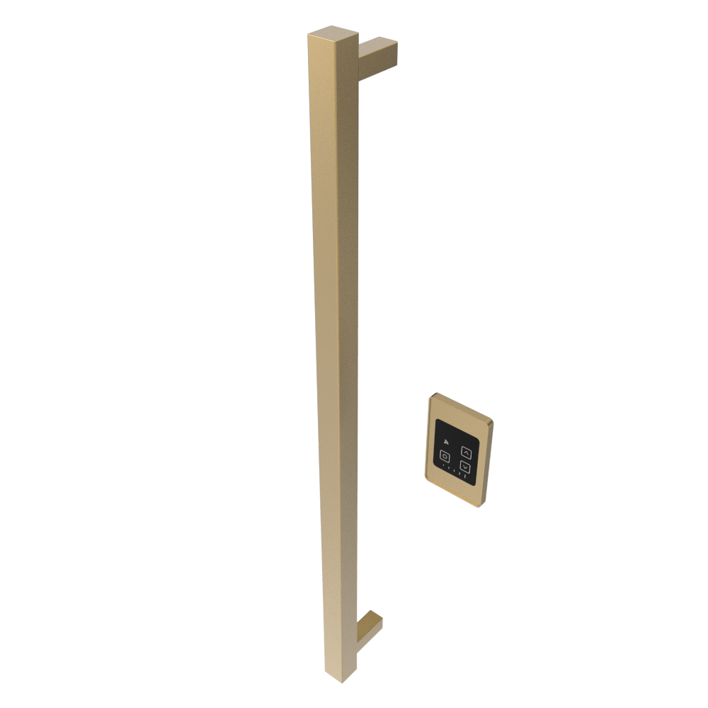 Amba i40SQ.SB Amba Modello i Square 40" Hardwired Single Bar in Satin Brass - i40SQ.SB