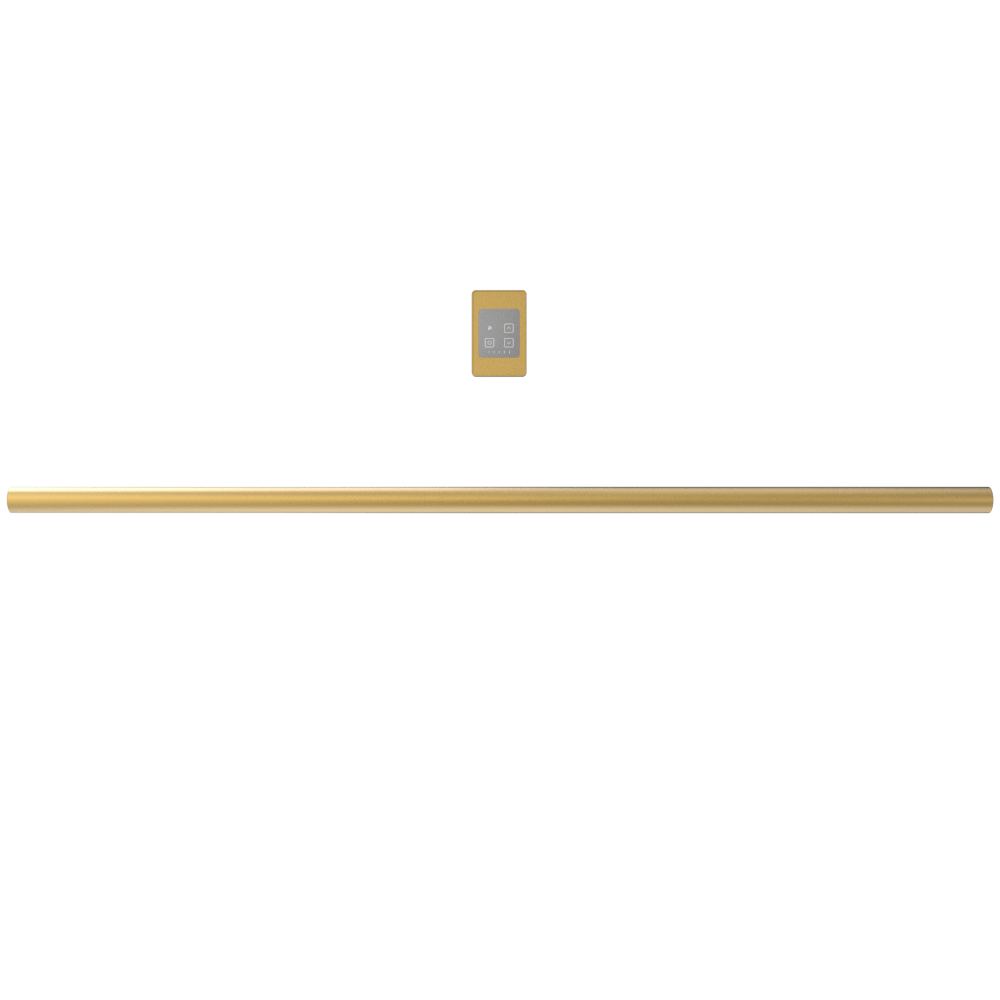 Amba i59RO.SB Amba Modello i Round 59" Hardwired Single Bar in Satin Brass - i59RO.SB