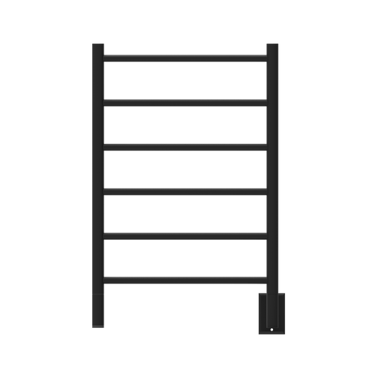 Amba JSMB Amba Jeeves Model J Straight 6 Bar Hardwired Drying Rack in Matte Black - JSMB