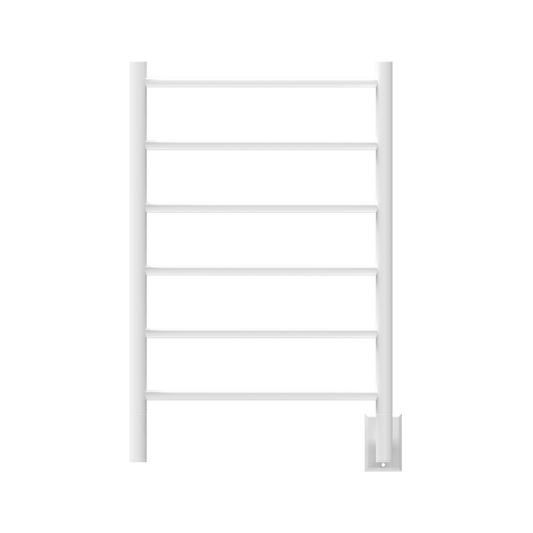 Amba JSW Amba Jeeves Model J Straight 6 Bar Hardwired Drying Rack in White - JSW