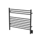 Amba KSMB Amba Jeeves Model K Straight 10 Bar Hardwired Towel Warmer in Matte Black - KSMB