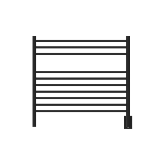 Amba KSMB Amba Jeeves Model K Straight 10 Bar Hardwired Towel Warmer in Matte Black - KSMB