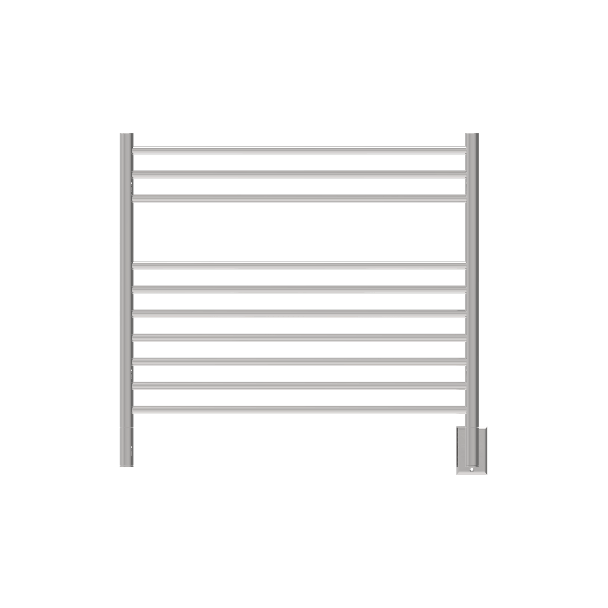 Amba KSP Amba Jeeves Model K Straight 10 Bar Hardwired Towel Warmer in Polished - KSP