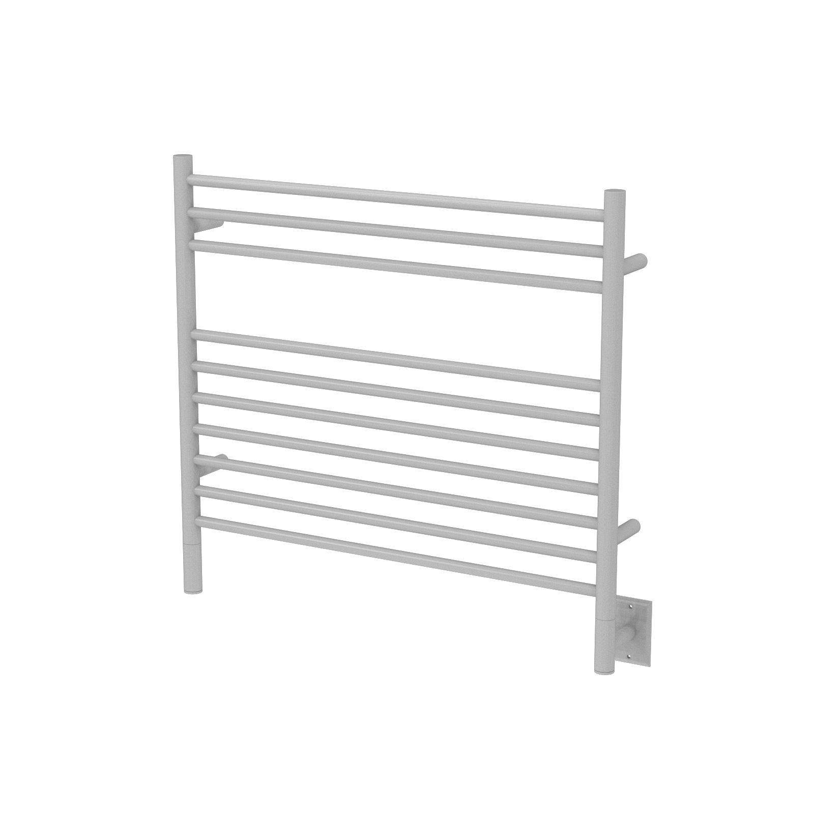 Amba KSW Amba Jeeves Model K Straight 10 Bar Hardwired Towel Warmer in White - KSW