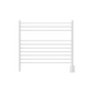 Amba KSW Amba Jeeves Model K Straight 10 Bar Hardwired Towel Warmer in White - KSW