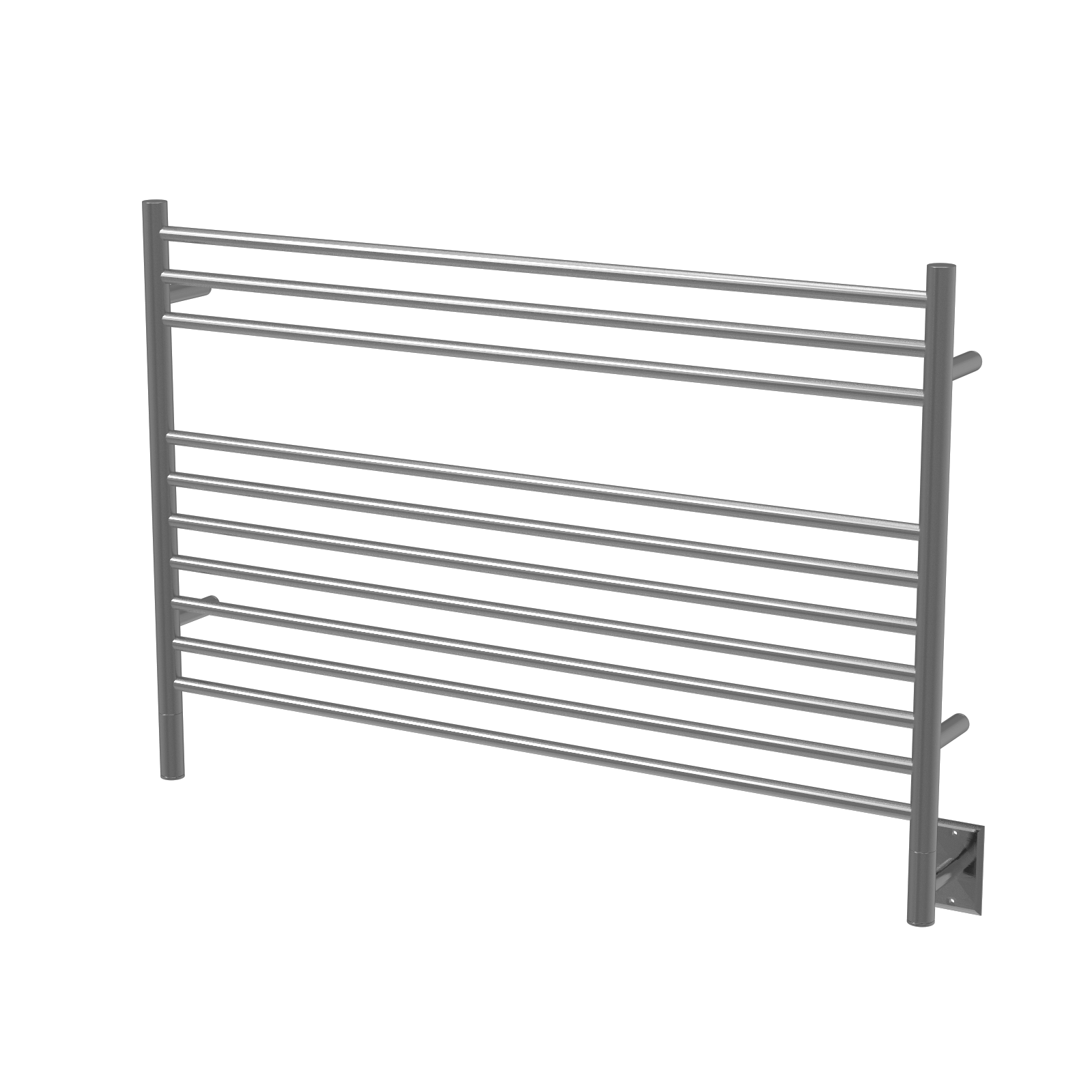 Amba LSB Amba Jeeves Model L Straight 10 Bar Hardwired Towel Warmer in Brushed - LSB