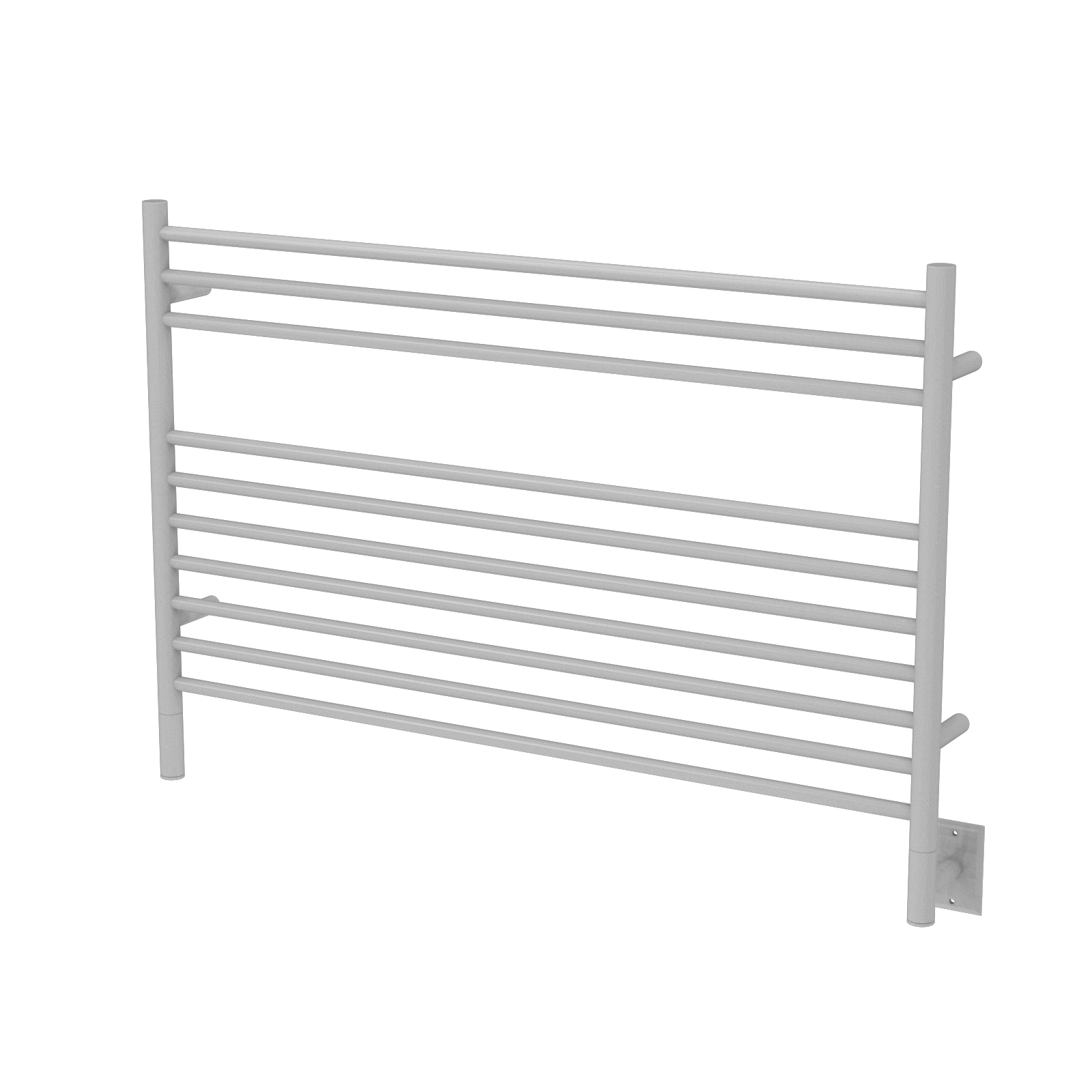 Amba LSW Amba Jeeves Model L Straight 10 Bar Hardwired Towel Warmer in White - LSW