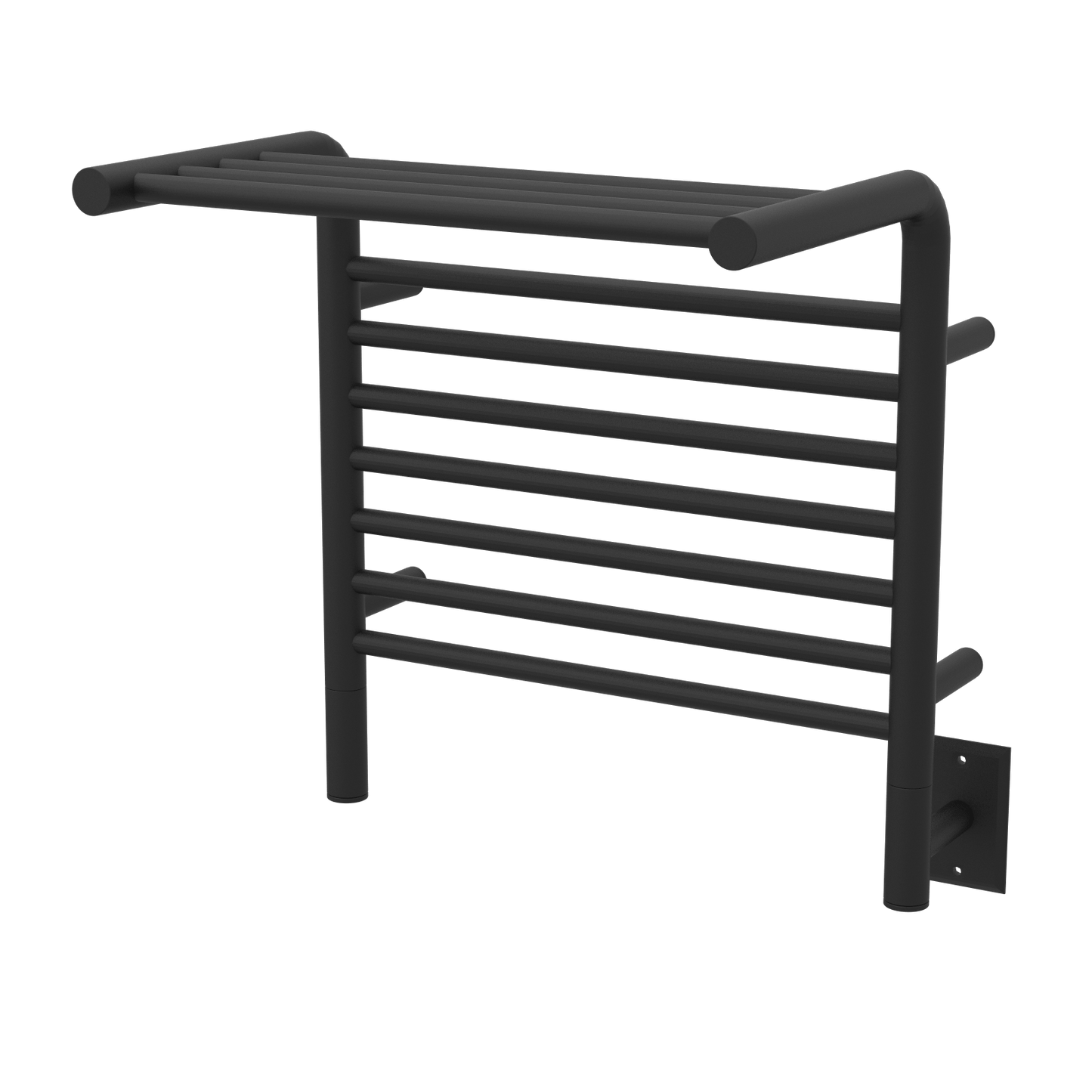 Amba MSMB Amba Jeeves Model M Shelf 11 Bar Hardwired Towel Warmer in Matte Black - MSMB