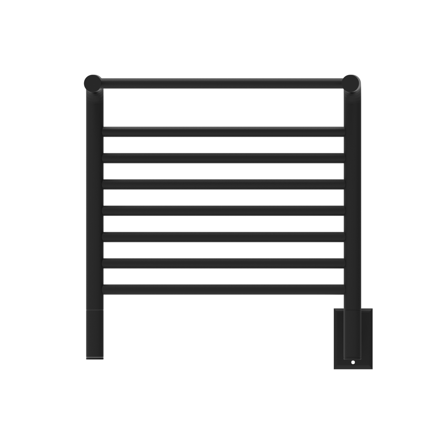 Amba MSMB Amba Jeeves Model M Shelf 11 Bar Hardwired Towel Warmer in Matte Black - MSMB