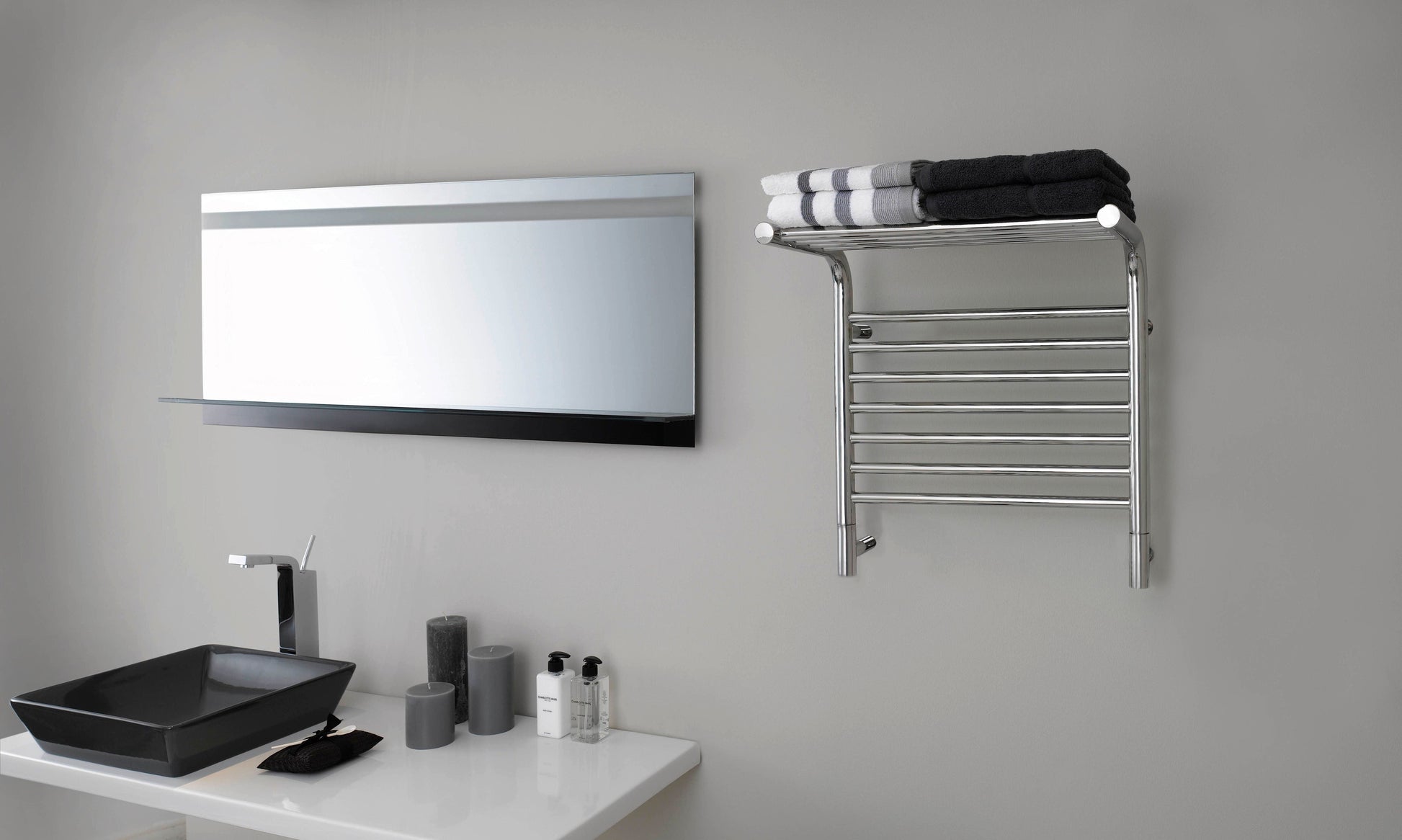 Amba MSP Amba Jeeves Model M Shelf 11 Bar Hardwired Towel Warmer in Polished - MSP