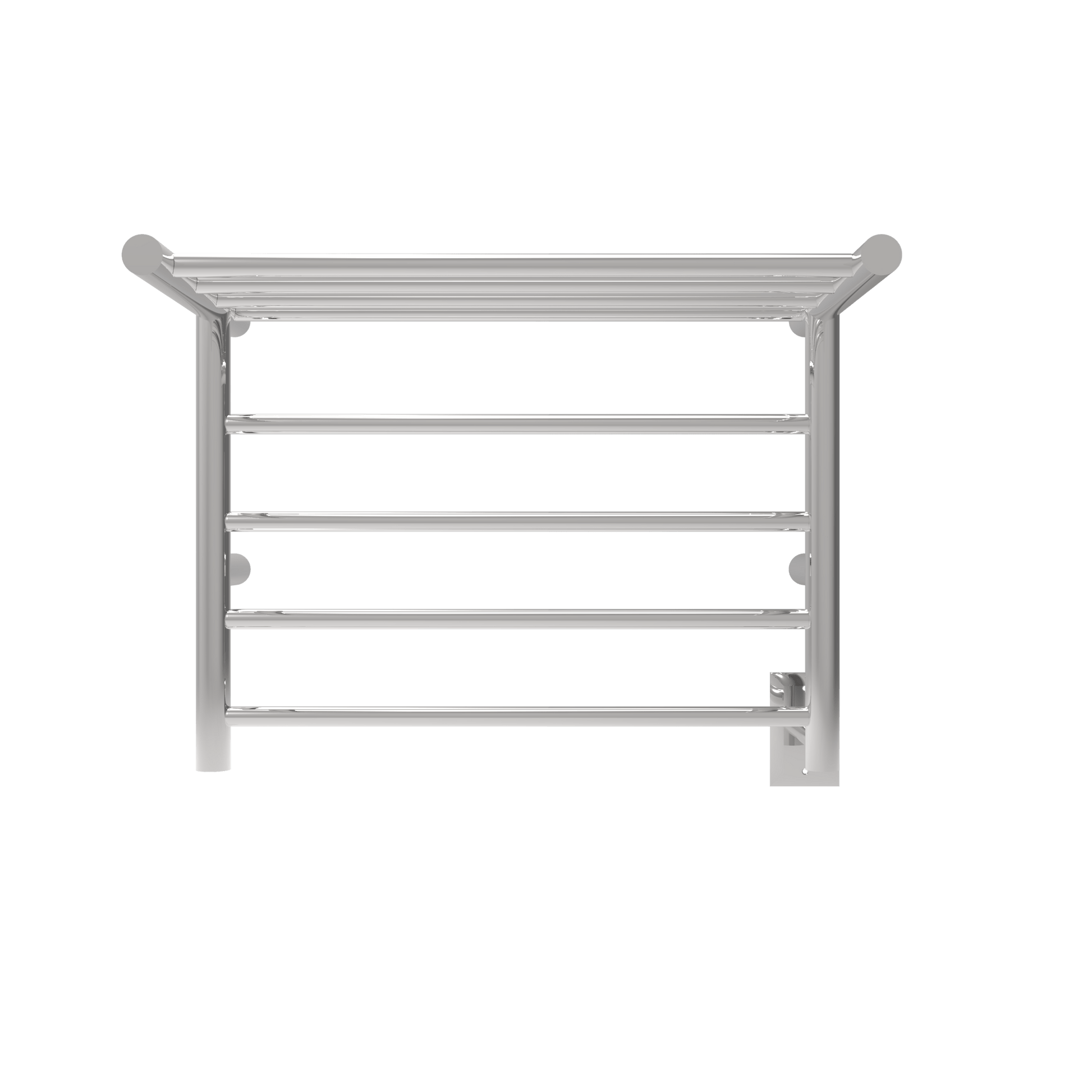 Amba RSH-P Amba Radiant Shelf Hardwired + Plug-in Combo 8 Bar Towel Warmer in Polished - RSH-P