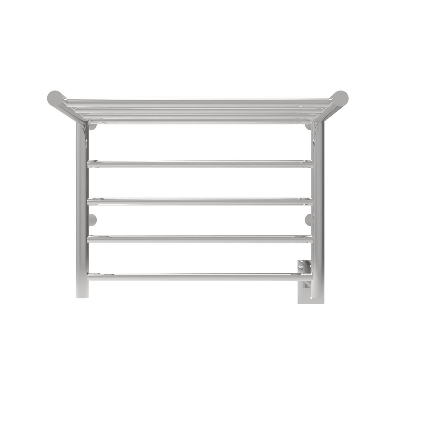 Amba RSH-P Amba Radiant Shelf Hardwired + Plug-in Combo 8 Bar Towel Warmer in Polished - RSH-P