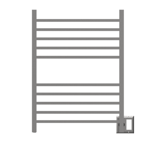 Amba RSWH-B Amba Radiant Square Hardwired + Plug-in Combo 10 Bar Towel Warmer in Brushed - RSWH-B