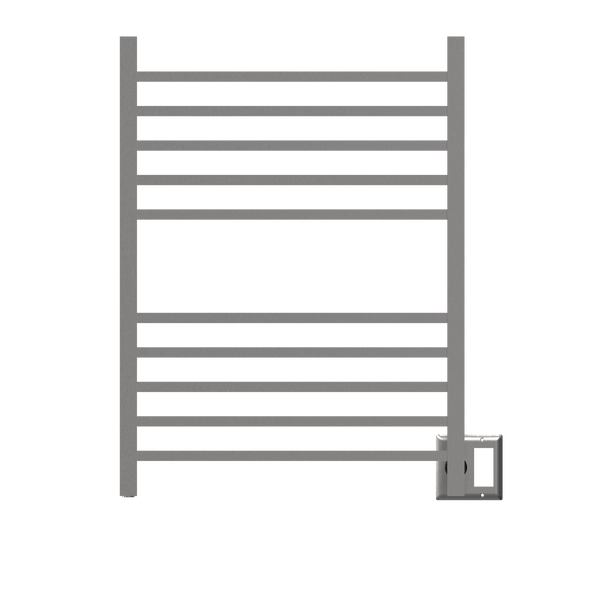 Amba RSWH-B Amba Radiant Square Hardwired + Plug-in Combo 10 Bar Towel Warmer in Brushed - RSWH-B