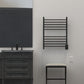 Amba RSWH-MB Amba Radiant Square Hardwired + Plug-in Combo 10 Bar Towel Warmer in Matte Black - RSWH-MB