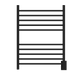 Amba RSWH-MB Amba Radiant Square Hardwired + Plug-in Combo 10 Bar Towel Warmer in Matte Black - RSWH-MB