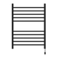 Amba RSWH-MB Amba Radiant Square Hardwired + Plug-in Combo 10 Bar Towel Warmer in Matte Black - RSWH-MB