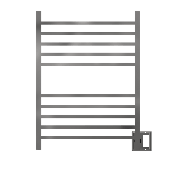 Amba RSWH-P Amba Radiant Square Hardwired + Plug-in Combo 10 Bar Towel Warmer in Polished - RSWH-P