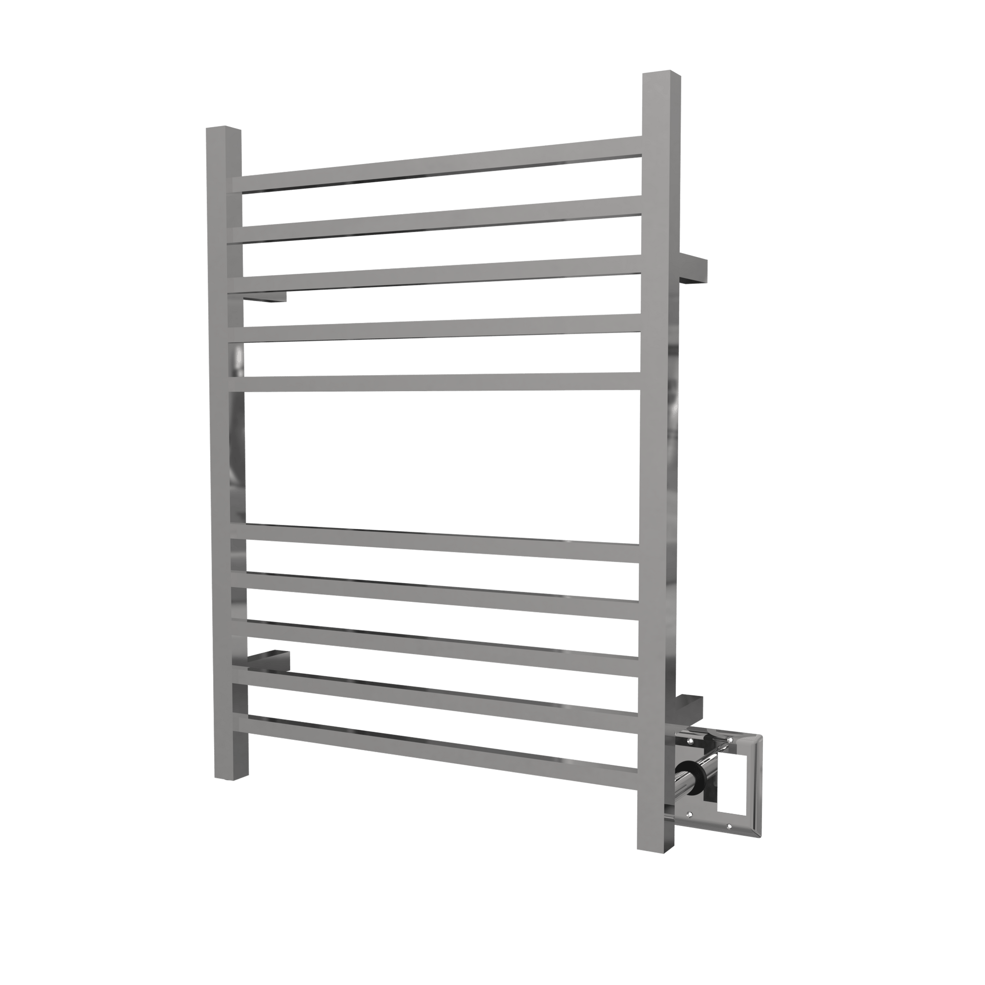 Amba RSWH-P Amba Radiant Square Hardwired + Plug-in Combo 10 Bar Towel Warmer in Polished - RSWH-P