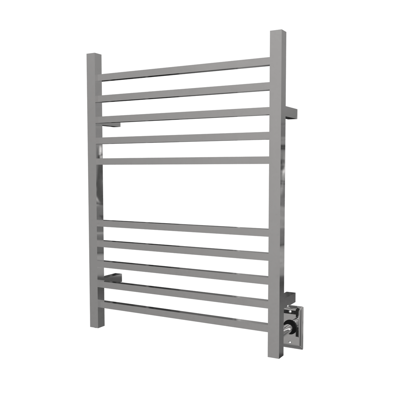 Amba RSWH-P Amba Radiant Square Hardwired + Plug-in Combo 10 Bar Towel Warmer in Polished - RSWH-P