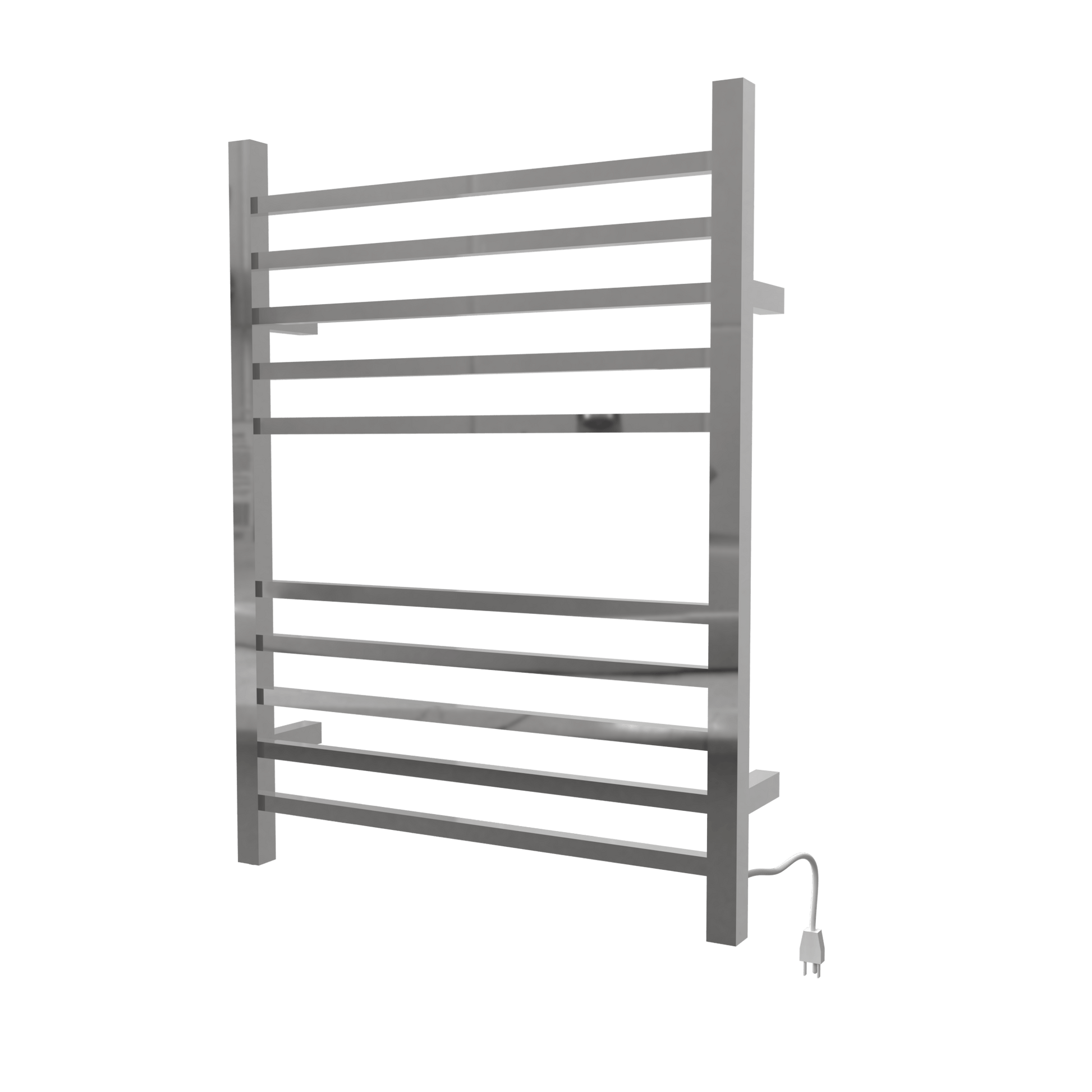 Amba RSWH-P Amba Radiant Square Hardwired + Plug-in Combo 10 Bar Towel Warmer in Polished - RSWH-P