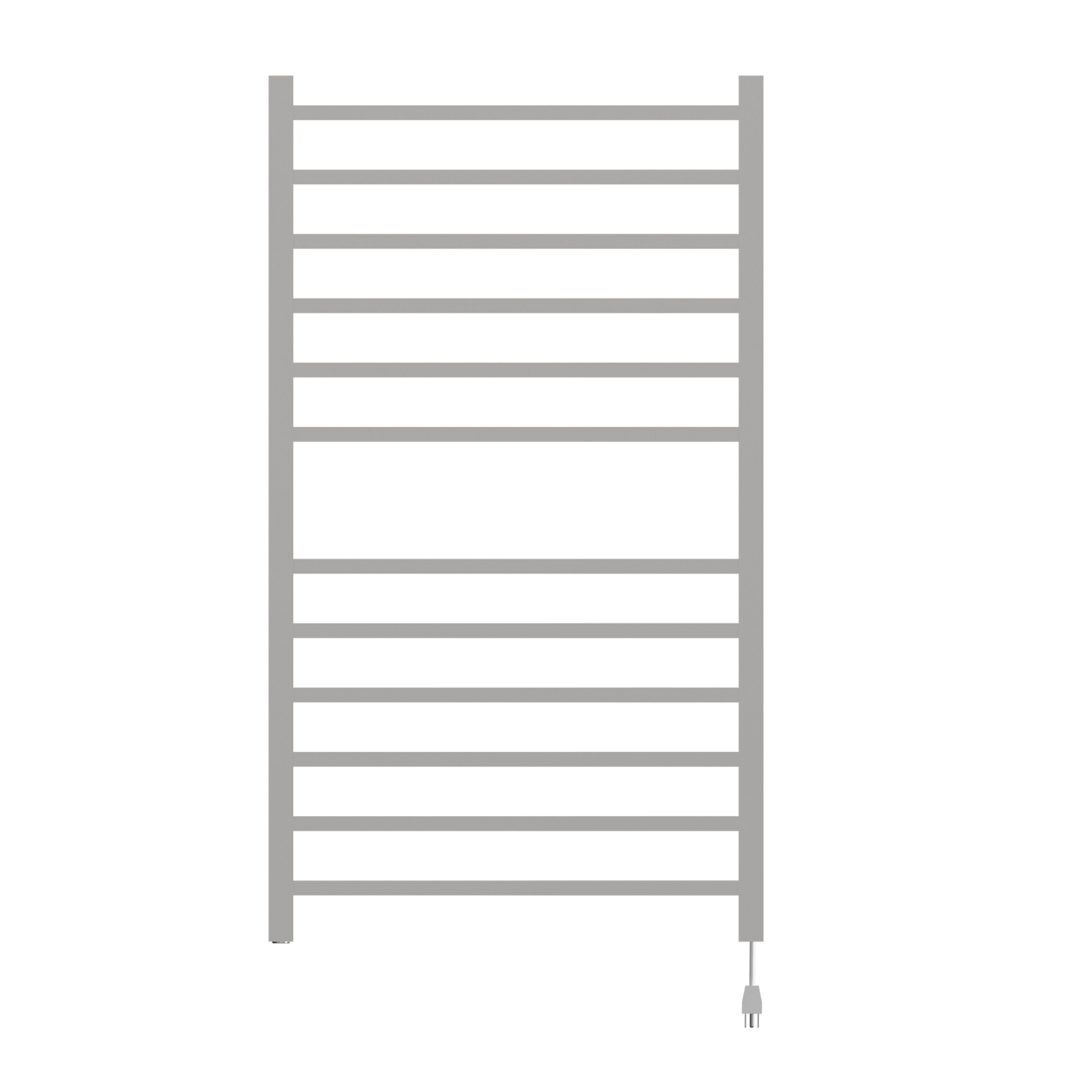 Amba RSWHL-B Amba Radiant Large Square Hardwired + Plug-in Combo 12 Bar Towel Warmer in Brushed - RSWHL-B