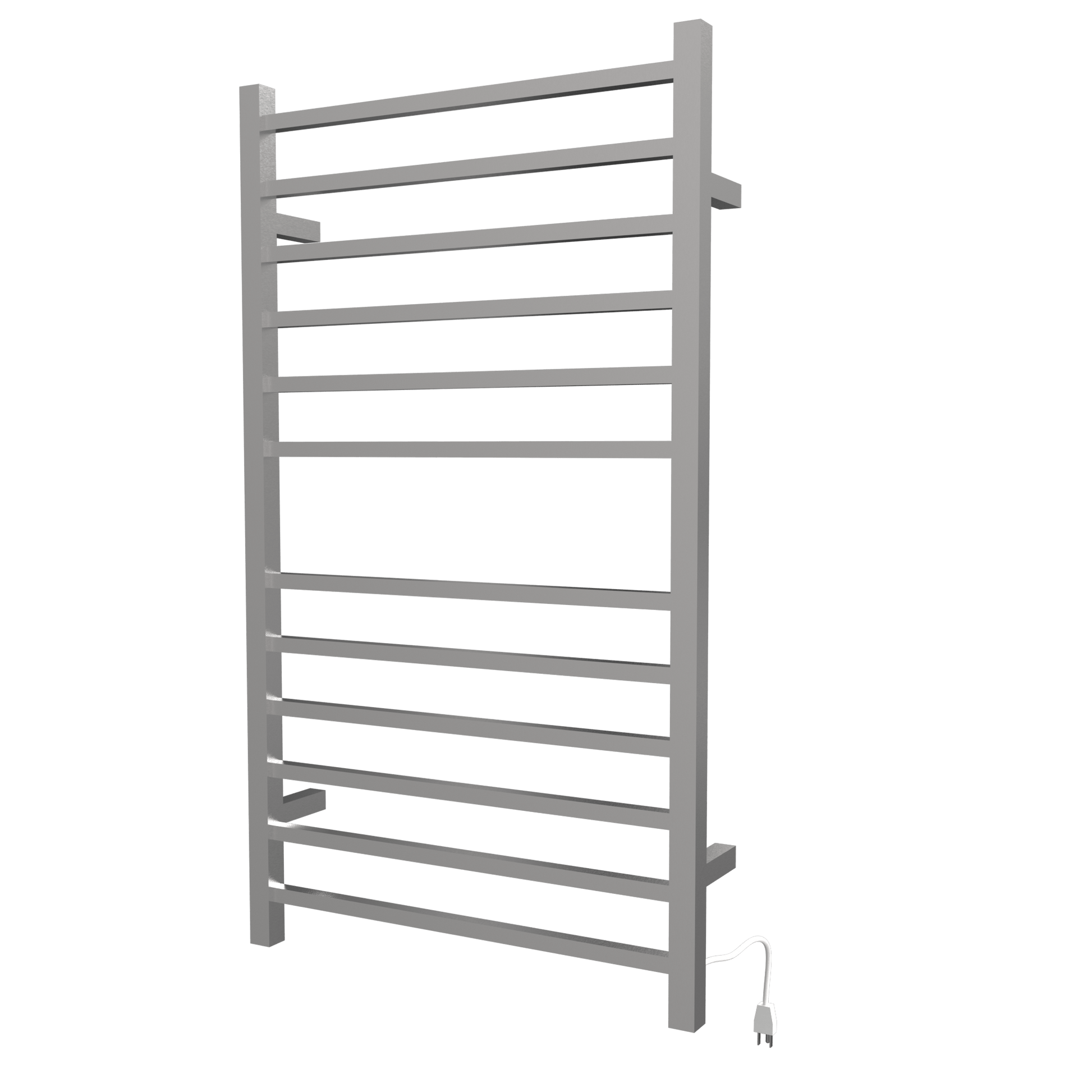 Amba RSWHL-B Amba Radiant Large Square Hardwired + Plug-in Combo 12 Bar Towel Warmer in Brushed - RSWHL-B