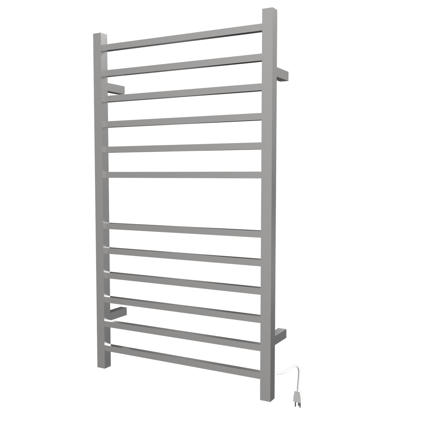 Amba RSWHL-B Amba Radiant Large Square Hardwired + Plug-in Combo 12 Bar Towel Warmer in Brushed - RSWHL-B