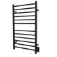 Amba RSWHL-MB Amba Radiant Large Square Hardwired + Plug-in Combo 12 Bar Towel Warmer in Matte Black - RSWHL-MB