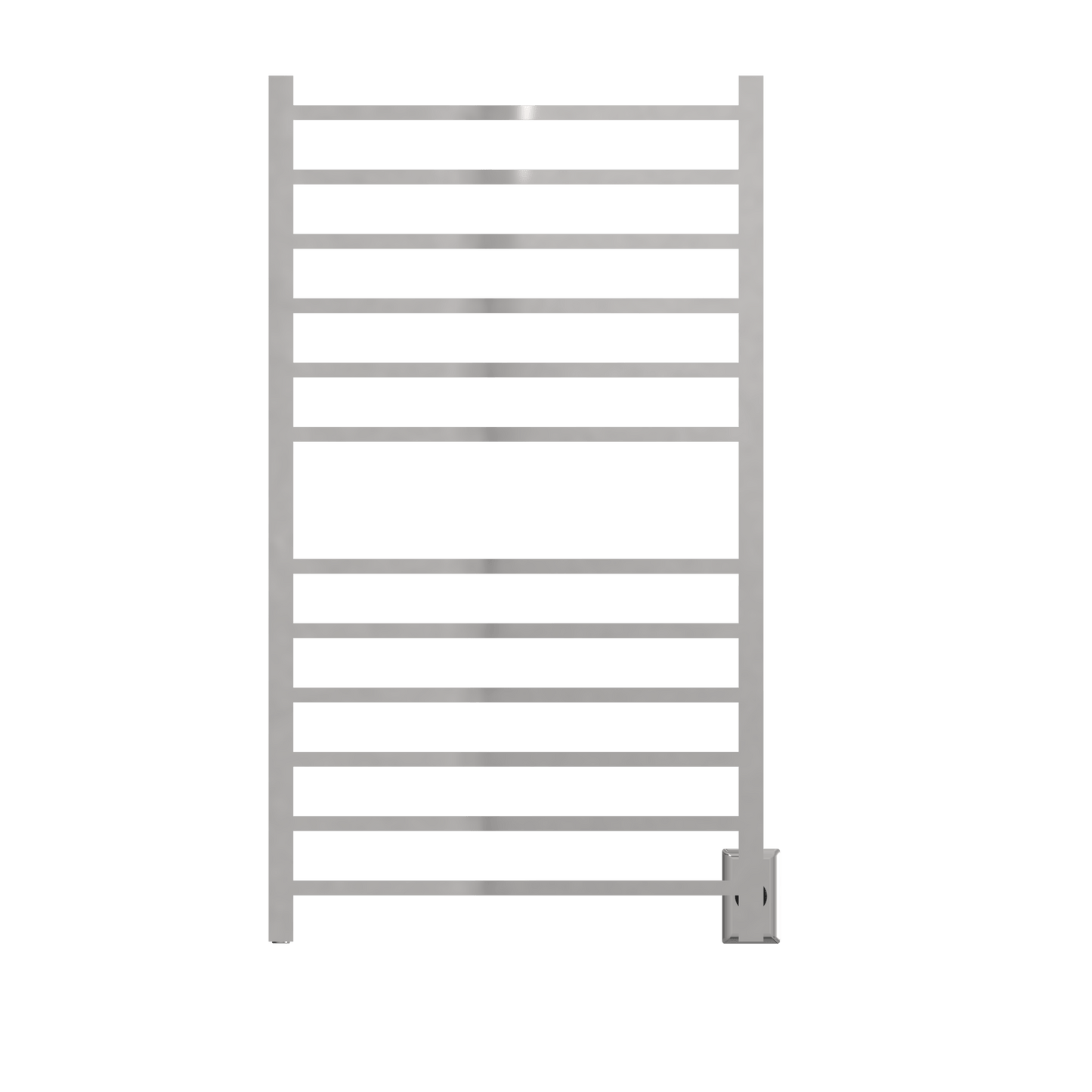 Amba RSWHL-P Amba Radiant Large Square Hardwired + Plug-in Combo 12 Bar Towel Warmer in Polished - RSWHL-P