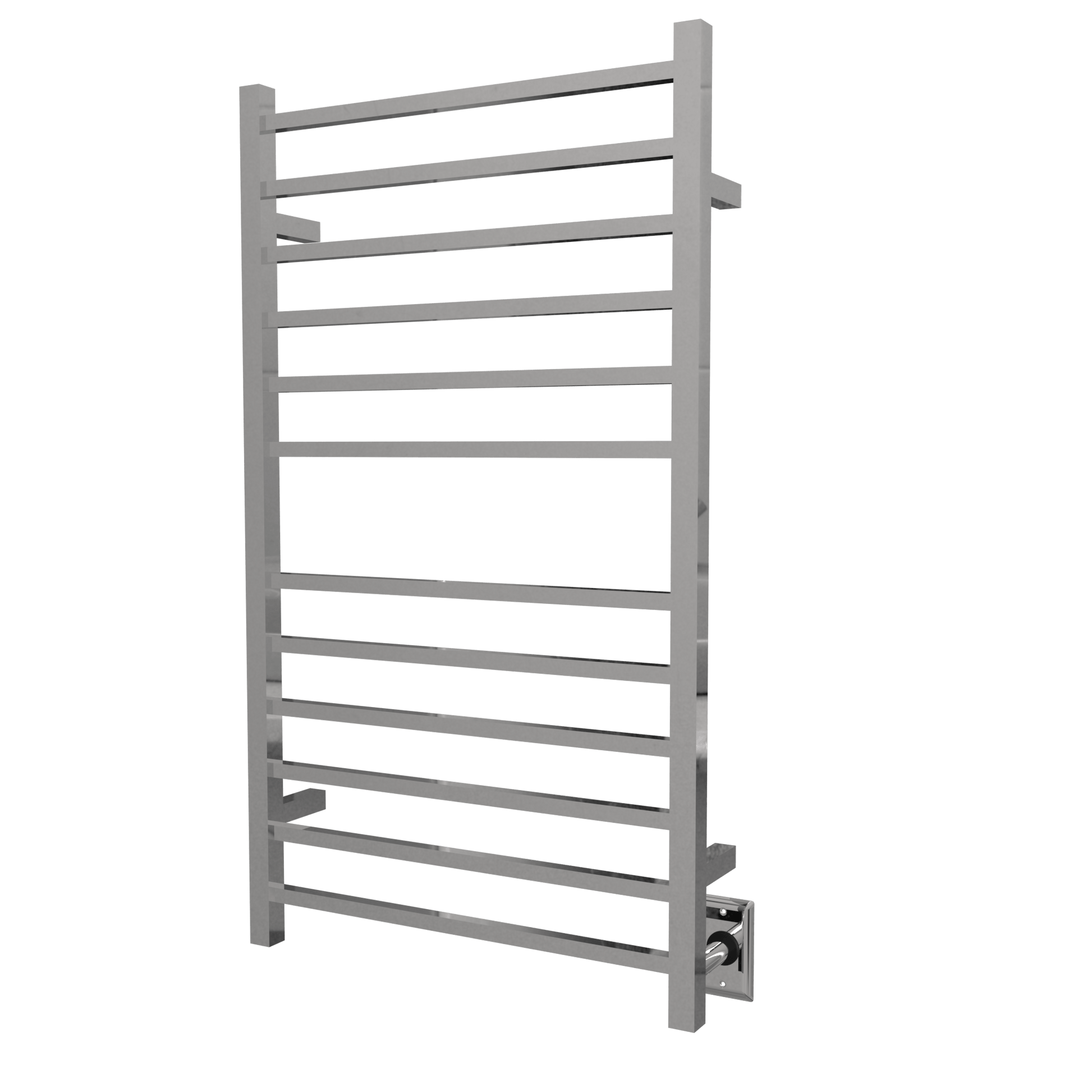 Amba RSWHL-P Amba Radiant Large Square Hardwired + Plug-in Combo 12 Bar Towel Warmer in Polished - RSWHL-P