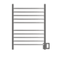 Amba RWH-CB Amba Radiant Hardwired + Plug-in Combo Curved 10 Bar Towel Warmer in Brushed - RWH-CB