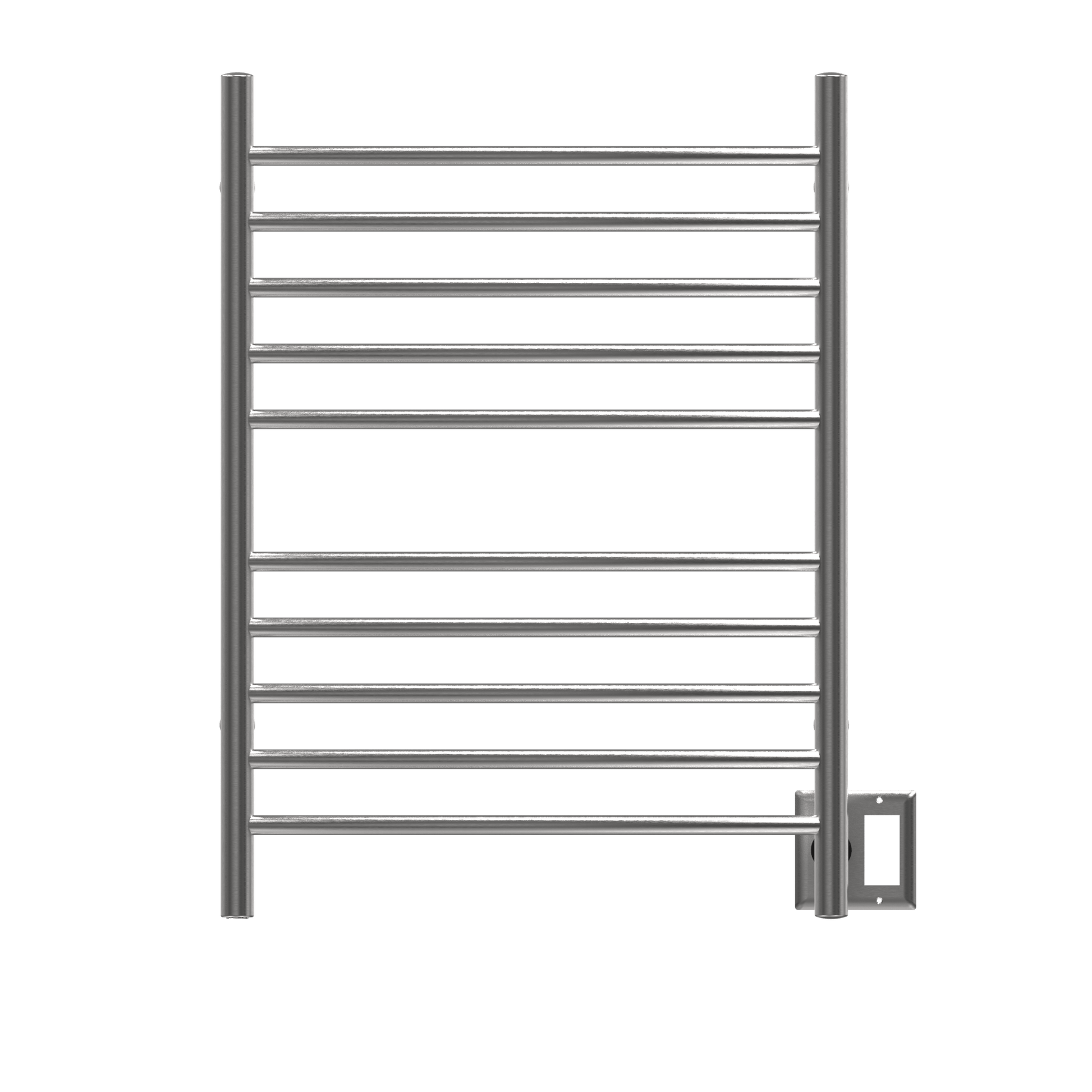 Amba RWH-CB Amba Radiant Hardwired + Plug-in Combo Curved 10 Bar Towel Warmer in Brushed - RWH-CB