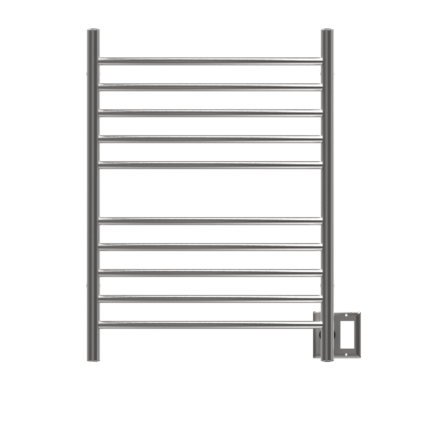 Amba RWH-CB Amba Radiant Hardwired + Plug-in Combo Curved 10 Bar Towel Warmer in Brushed - RWH-CB