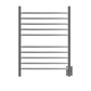 Amba RWH-CB Amba Radiant Hardwired + Plug-in Combo Curved 10 Bar Towel Warmer in Brushed - RWH-CB