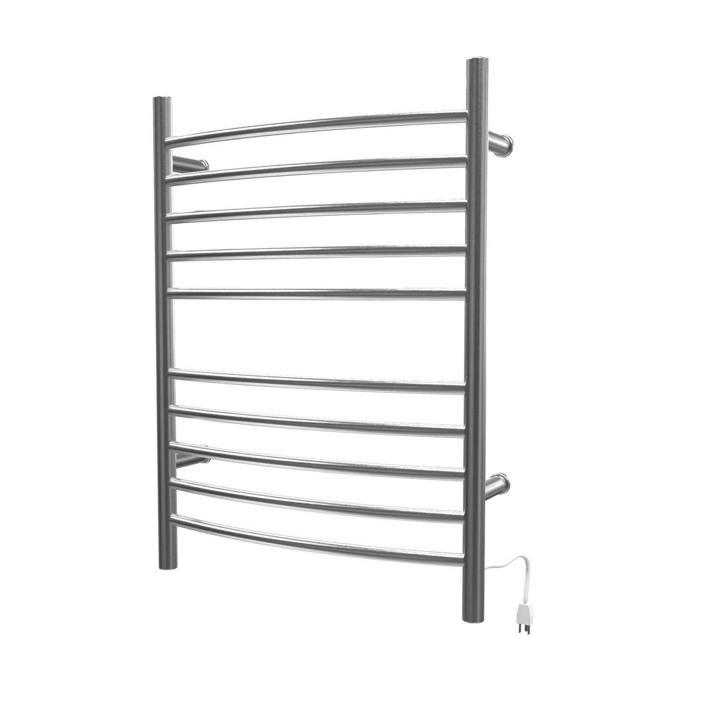 Amba RWH-CB Amba Radiant Hardwired + Plug-in Combo Curved 10 Bar Towel Warmer in Brushed - RWH-CB